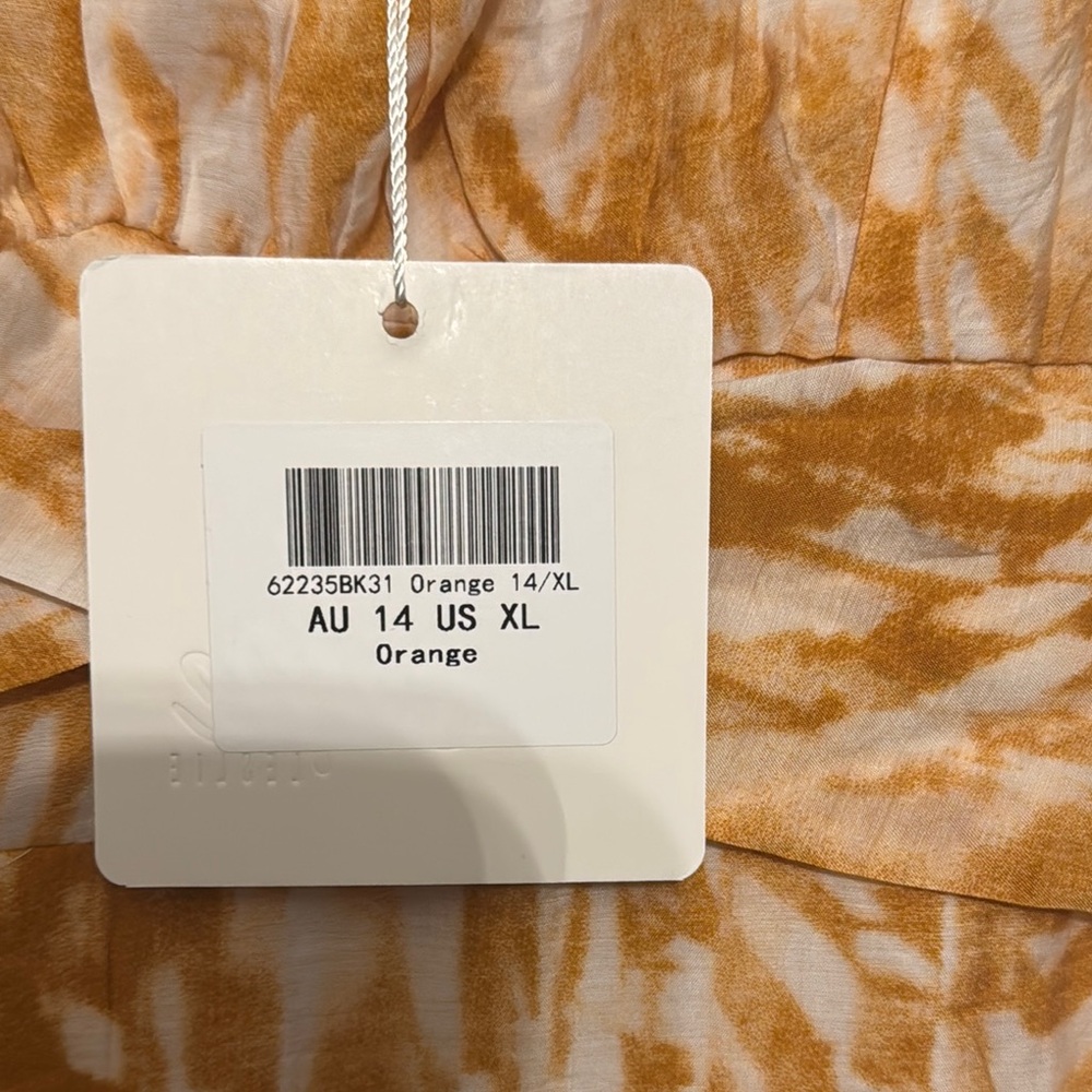 Selfie Leslie Orange Tie-Dye Dress - Picture 4 of 5